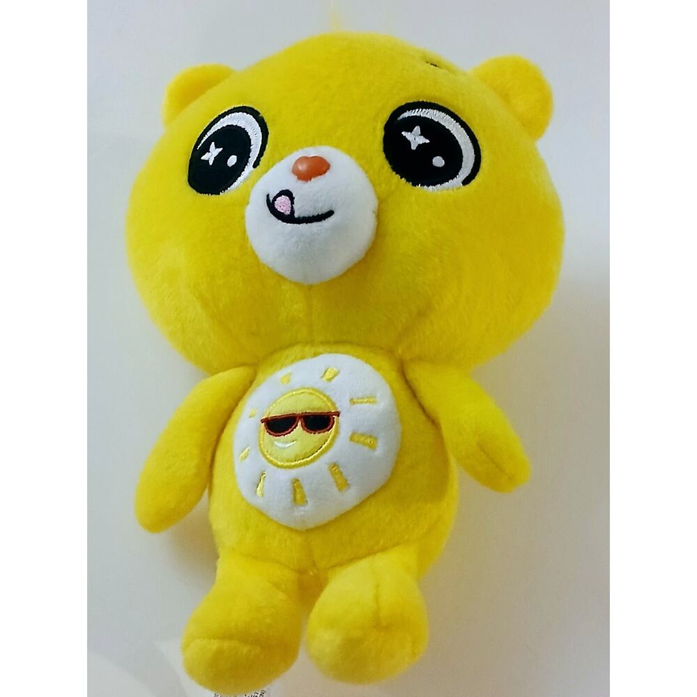 Care Bear Cub Unlock The Fun Funshine Sunshine Yellow Plush 8in soft 2004